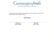 Tablet Screenshot of caramagnofoods.com